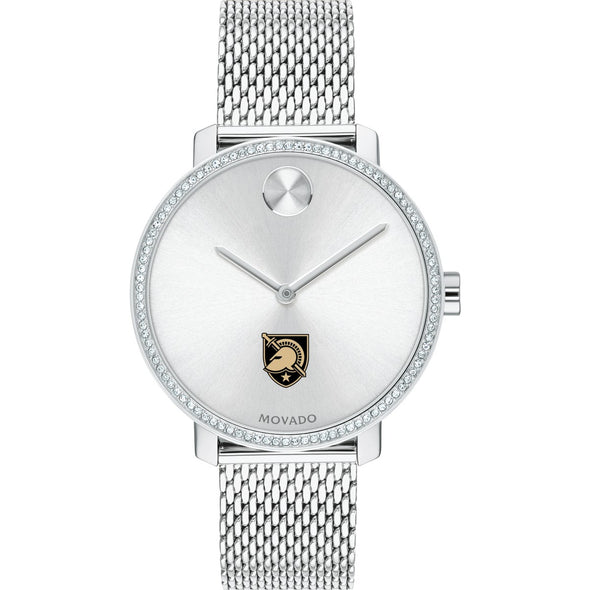 West Point Women's Movado Bold with Crystal Bezel & Mesh Bracelet Shot #2