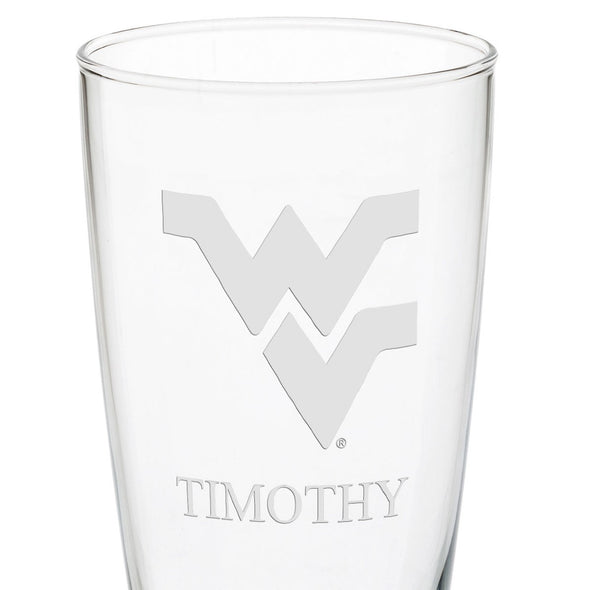 West Virginia 20oz Pilsner Glasses - Set of 2 Shot #3