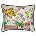 West Virginia Embroidered Pillow
