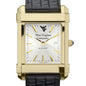 West Virginia Men's Gold Watch with 2-Tone Dial & Leather Strap at M.LaHart & Co. Shot #1