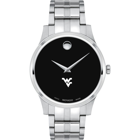 West Virginia Men's Movado Collection Stainless Steel Watch with Black Dial Shot #2