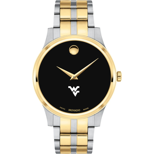 West Virginia Men's Movado Collection Two-Tone Watch with Black Dial Shot #2