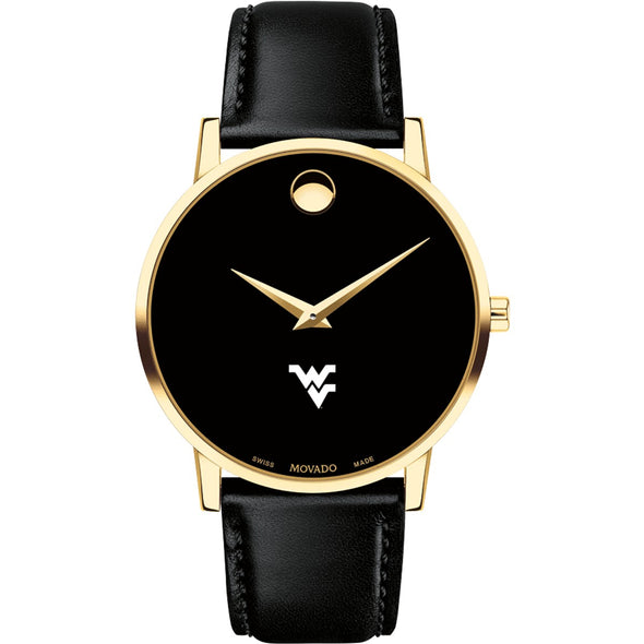 West Virginia Men&#39;s Movado Gold Museum Classic Leather Shot #2