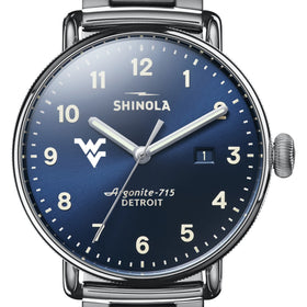 West Virginia Shinola Watch, The Canfield 43mm Blue Dial Shot #1