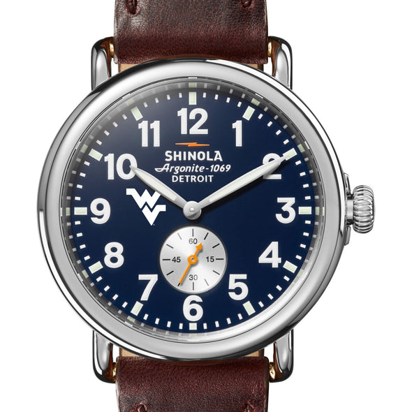 West Virginia Shinola Watch, The Runwell 41 mm Midnight Blue Dial Shot #1