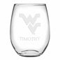 West Virginia Stemless Wine Glasses Made in the USA - Set of 2 Shot #1
