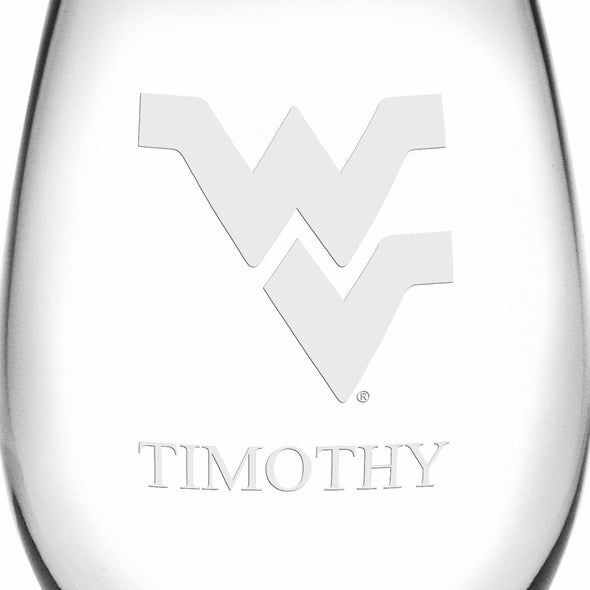 West Virginia Stemless Wine Glasses Made in the USA - Set of 4 Shot #3