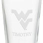 West Virginia University 16 oz Pint Glass- Set of 2 Shot #3