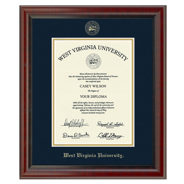 West Virginia University Diploma Frame, the Fidelitas Shot #1