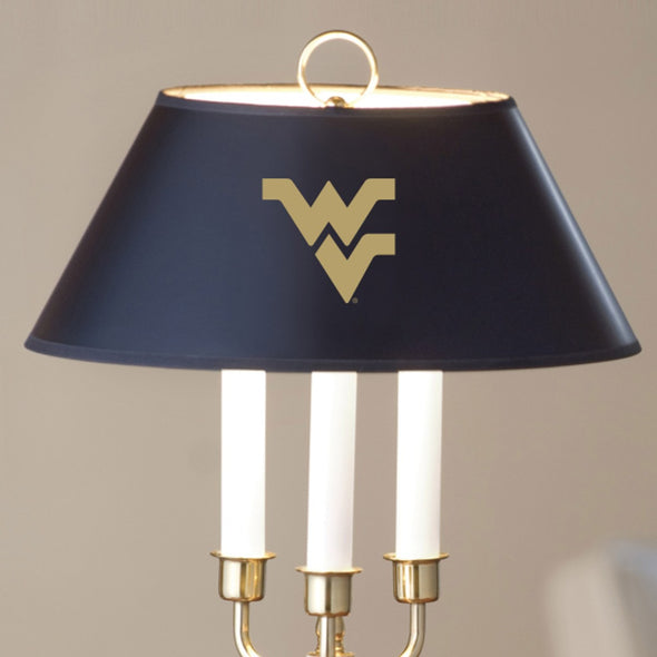 West Virginia University Lamp in Brass &amp; Marble Shot #2