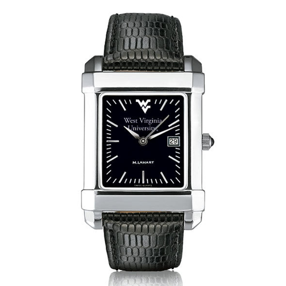 West Virginia University Men's Black Quad with Leather Shot #2