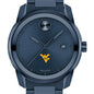 West Virginia University Men's Movado BOLD Blue Ion with Date Window Shot #1
