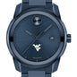 West Virginia University Men's Movado BOLD Blue Ion with Date Window Shot #1