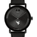 West Virginia University Men's Movado BOLD with Black Leather Strap