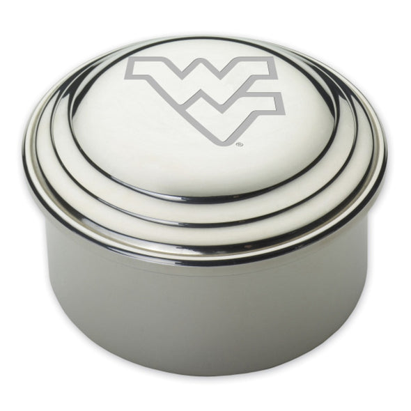 West Virginia University Pewter Keepsake Box Shot #1