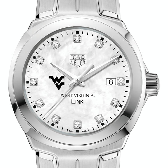 West Virginia University TAG Heuer Diamond Dial LINK for Women Shot #1