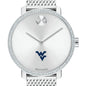 West Virginia Women's Movado Bold with Crystal Bezel & Mesh Bracelet Shot #1