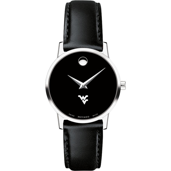 West Virginia Women's Movado Museum with Leather Strap Shot #2