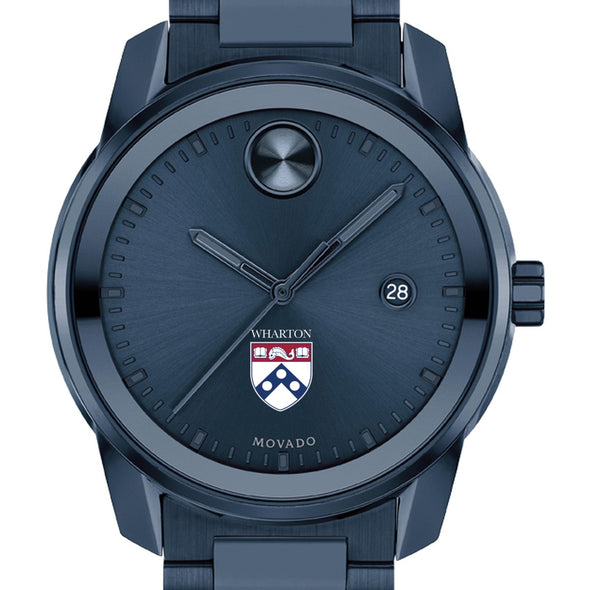 Wharton Men's Movado BOLD Blue Ion with Date Window Shot #1