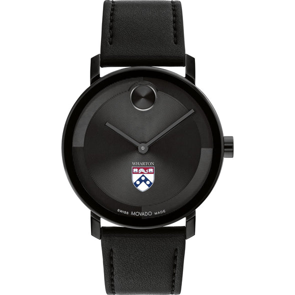 Wharton Men's Movado BOLD with Black Leather Strap Shot #2