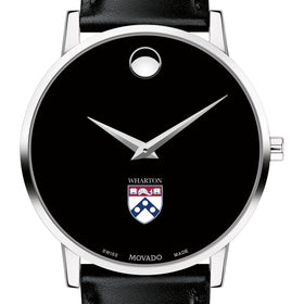 Wharton Men&#39;s Movado Museum with Leather Strap Shot #1