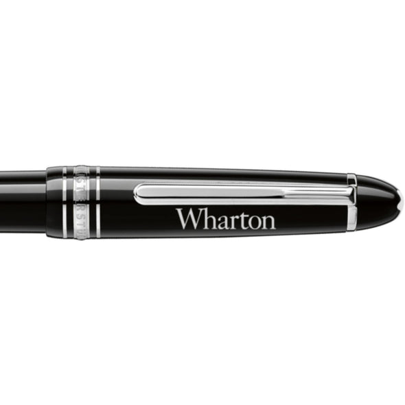 Wharton Montblanc Meisterstück Midsize Platinum-Coated Ballpoint Pen Shot #2