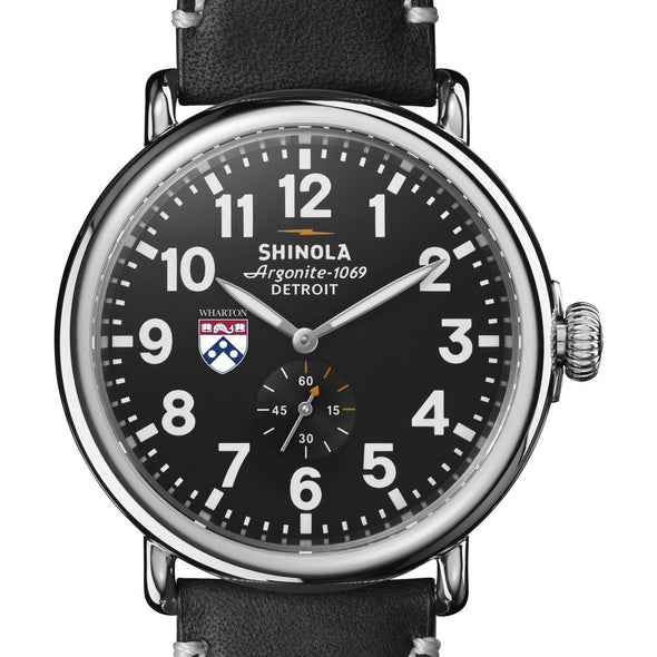 Wharton Shinola Watch, The Runwell 47 mm Black Dial Shot #1