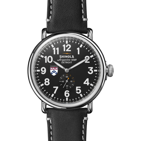 Wharton Shinola Watch, The Runwell 47 mm Black Dial Shot #2