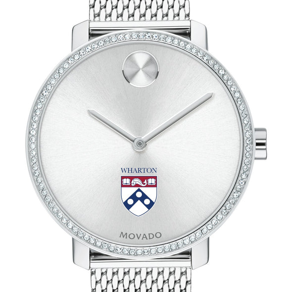 Wharton Women's Movado Bold with Crystal Bezel & Mesh Bracelet Shot #1
