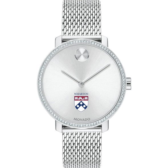 Wharton Women's Movado Bold with Crystal Bezel & Mesh Bracelet Shot #2