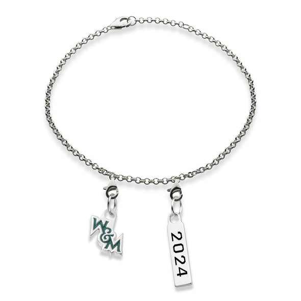 William & Mary Class Year Sterling Silver Bracelet Shot #2