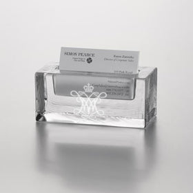 William & Mary Glass Business Cardholder by Simon Pearce Shot #1