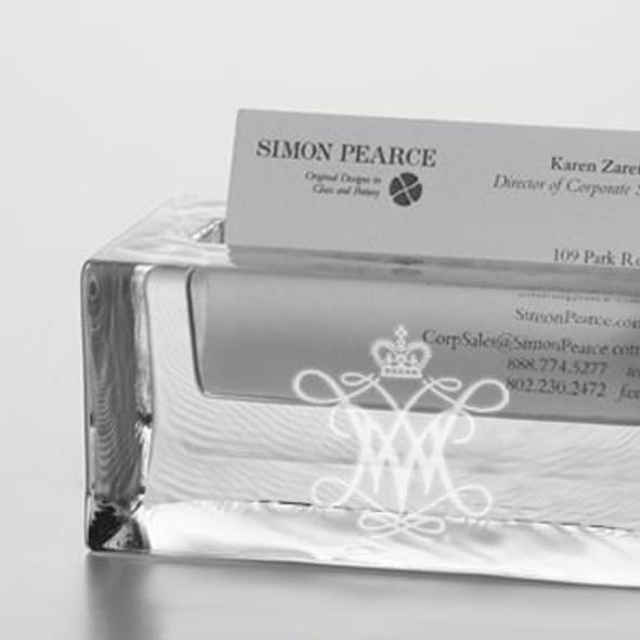 William &amp; Mary Glass Business Cardholder by Simon Pearce Shot #2
