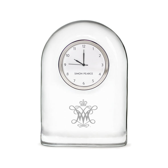 William & Mary Glass Clock by Simon Pearce Shot #1