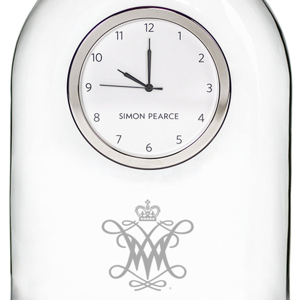 William & Mary Glass Clock by Simon Pearce Shot #2