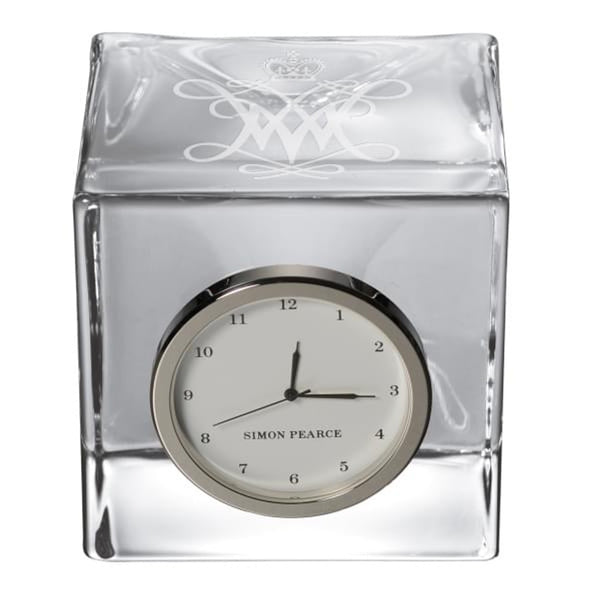 William & Mary Glass Desk Clock by Simon Pearce Shot #2