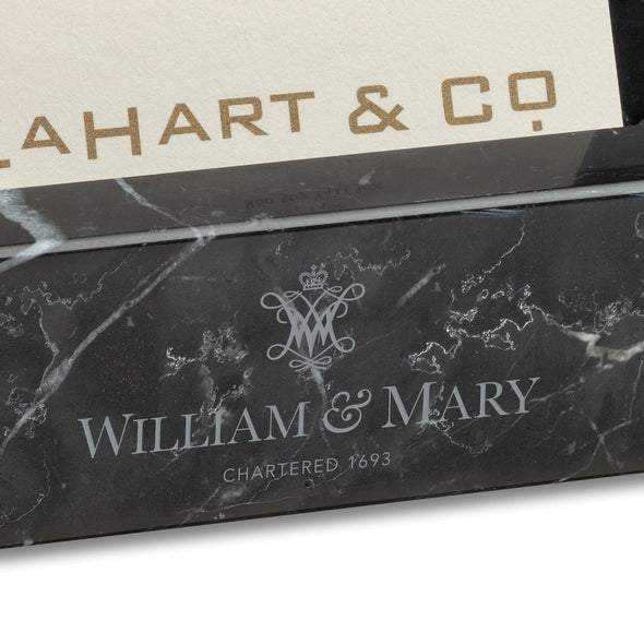 William &amp; Mary Marble Business Card Holder Shot #2