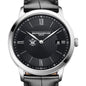William & Mary Men's Baume et Mercier 40mm Classima Quartz Watch with Black Dial & Black Leather Strap Shot #1