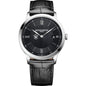 William & Mary Men's Baume et Mercier 40mm Classima Quartz Watch with Black Dial & Black Leather Strap Shot #2