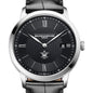 William & Mary Men's Baume et Mercier 40mm Classima Quartz Watch with Black Dial & Black Leather Strap Shot #1