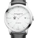 William & Mary Men's Baume et Mercier 42mm Classima Automatic Watch with White Dial & Black Leather Strap