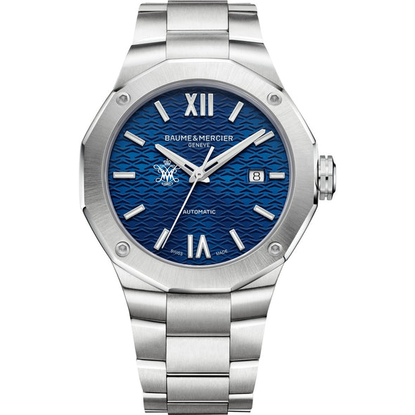 William & Mary Men's Baume et Mercier 42mm Riviera Watch with Blue Dial & Bracelet Shot #2