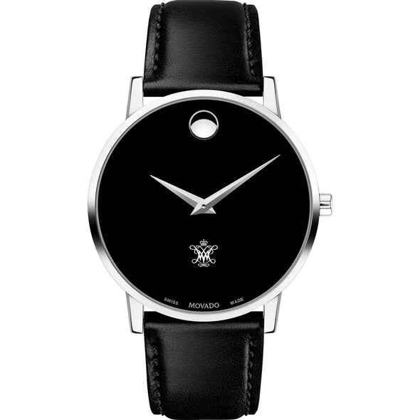 William &amp; Mary Men&#39;s Movado Museum with Leather Strap Shot #2