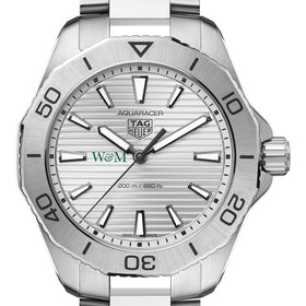 William &amp; Mary Men&#39;s TAG Heuer Steel Aquaracer with Silver Dial Shot #1
