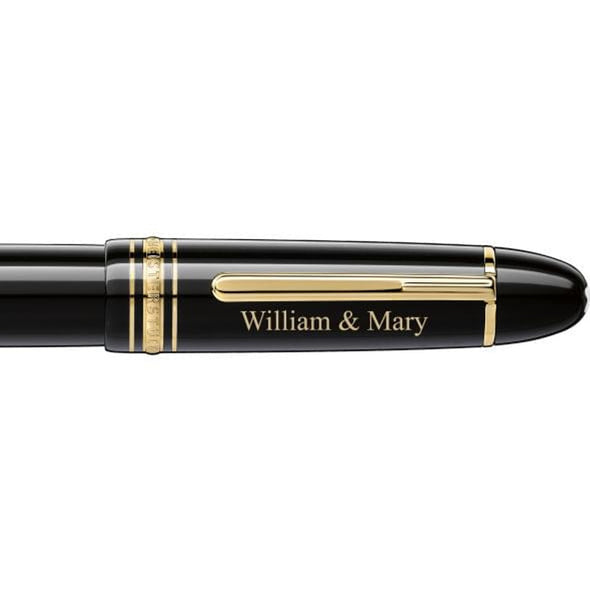 William &amp; Mary Montblanc Meisterstück 149 Pen in Gold Shot #2