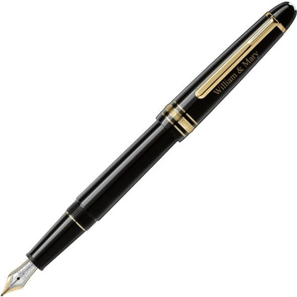 William &amp; Mary Montblanc Meisterstück Classique Fountain Pen in Gold Shot #1