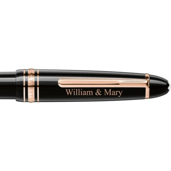 William & Mary Montblanc Meisterstück LeGrand Ballpoint Pen in Red Gold Shot #2