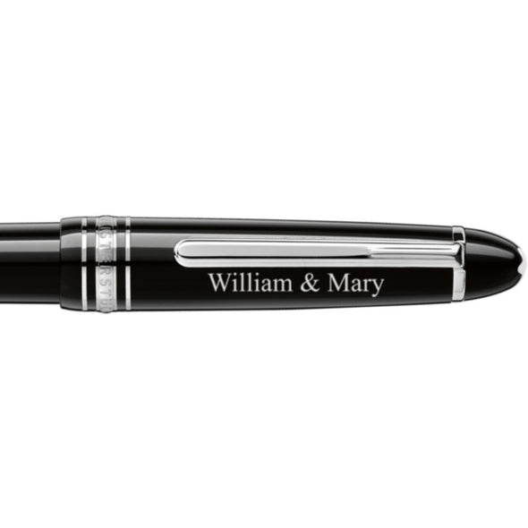 William & Mary Montblanc Meisterstück Midsize Platinum-Coated Ballpoint Pen Shot #2