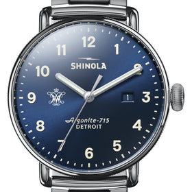 William &amp; Mary Shinola Watch, The Canfield 43mm Blue Dial Shot #1