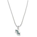 William & Mary Sterling Silver Necklace with Enamel Charm